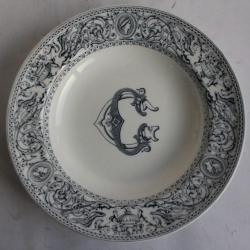 Assiette creuse porcelaine anglaise Florentine Minton CG