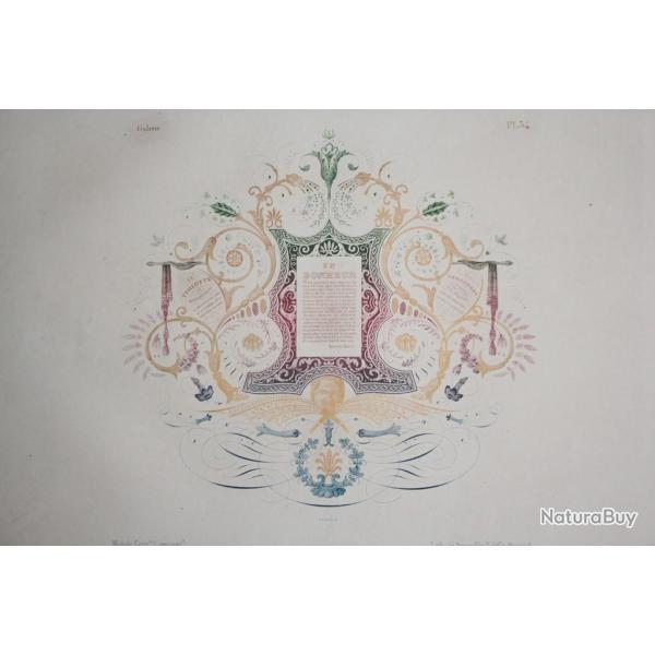 Gravure Le bonheur Jean Midolle E. Simond Strasbourg 1836