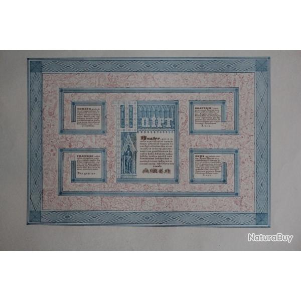 Gravure Prires Jean Midolle E. Simond Strasbourg 1836