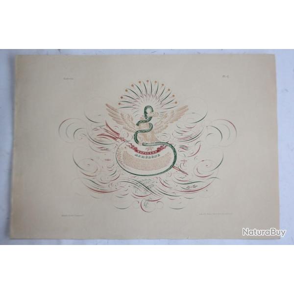 Gravure Napolon Ier Jean Midolle E. Simond Strasbourg 1836