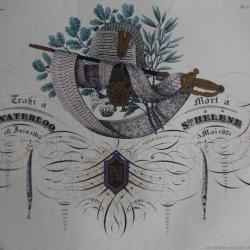 Gravure Napoléon Ier Jean Midolle E. Simond Strasbourg 1836