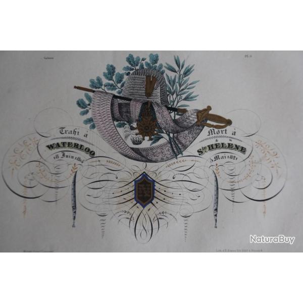 Gravure Napolon Ier Jean Midolle E. Simond Strasbourg 1836