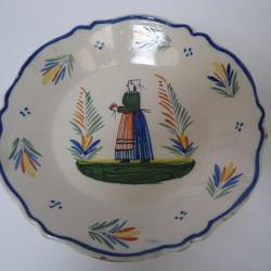 Assiette creuse Faïence Henriot Quimper Art de la table