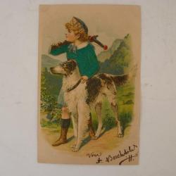 CPA Suisse fantaisie gaufrée et soie