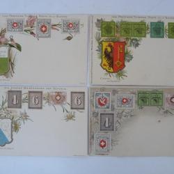 CPA Suisse les premiers timbres poste