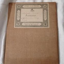 Ancien Carte  Auxerre Ouest