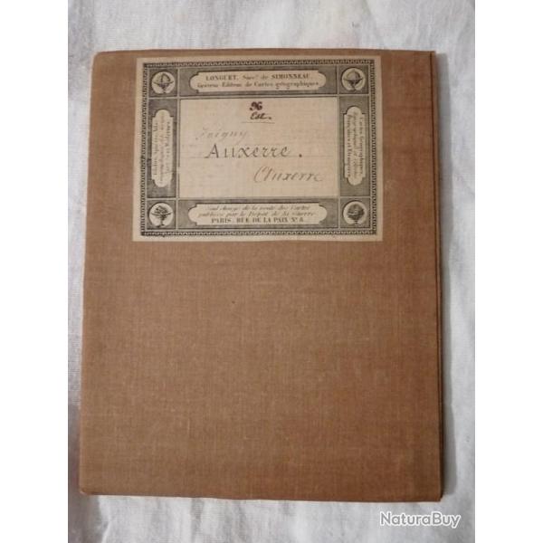 Ancien Carte  Auxerre