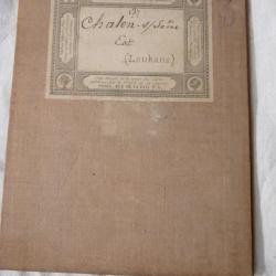 Ancien Carte  Chalon sur Saône