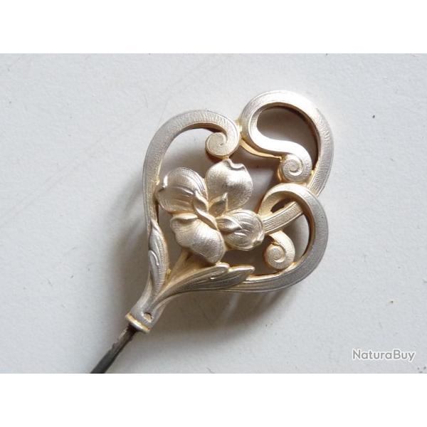 �pingle � chapeau argent Art nouveau
