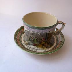 Tasse à chocolat faïence Adams Angleterre Art de la table