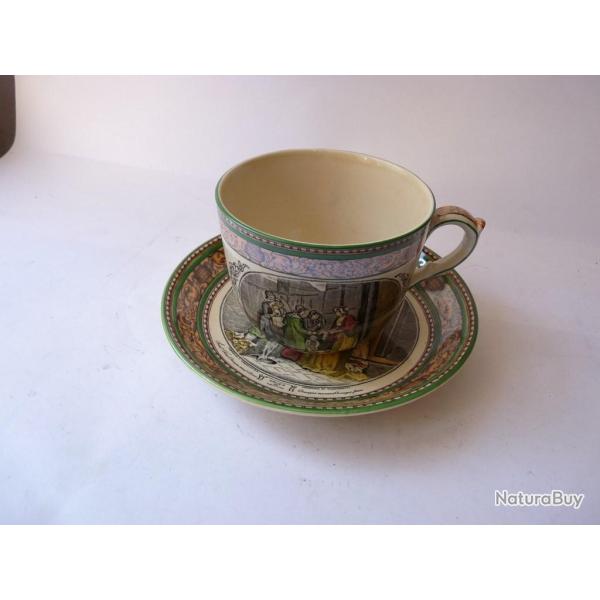 Tasse � chocolat fa�ence Adams Angleterre Art de la table