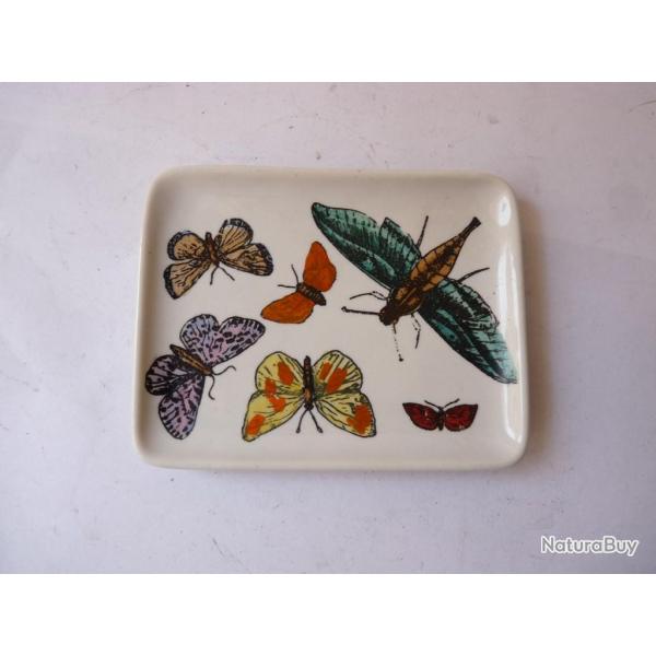 Vide poche porcelaine Papillons Buccarelli Italie