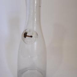 Ancienne bouteille carafe plombée Art populaire