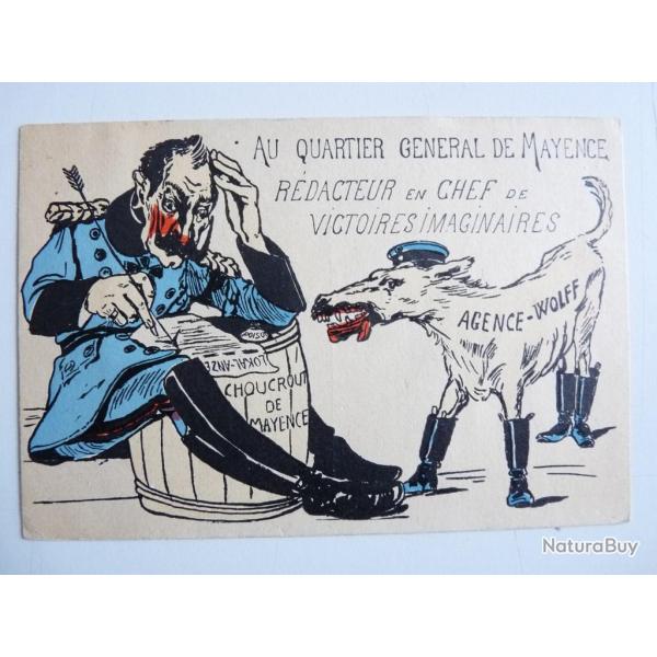 CPA Cartier G�n�ral Mayence Agence - Wolff  Guerre 1914-18