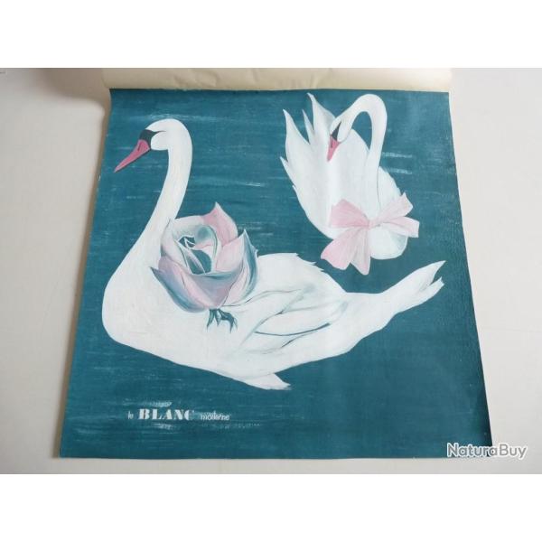 Dessin original linge de maison  Le Blanc Moderne