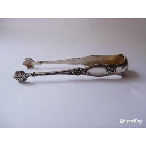 Pince � sucre argent massif Minerve