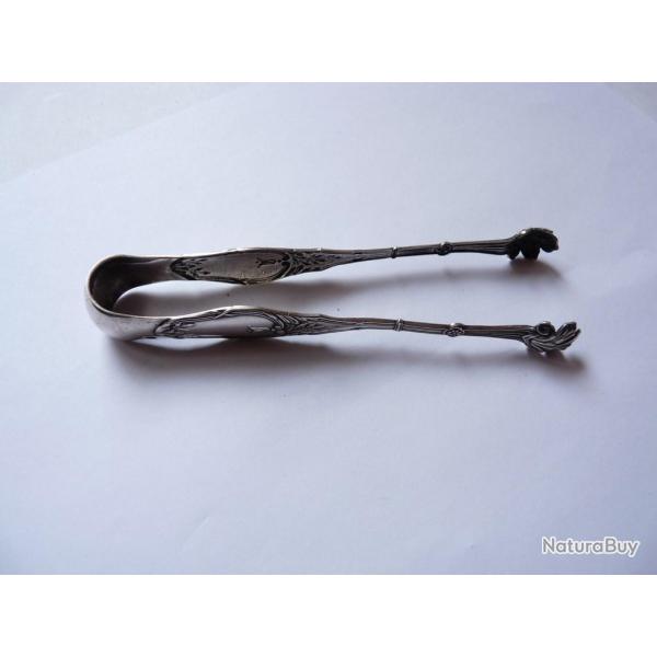 Pince � sucres argent massif France Minerve