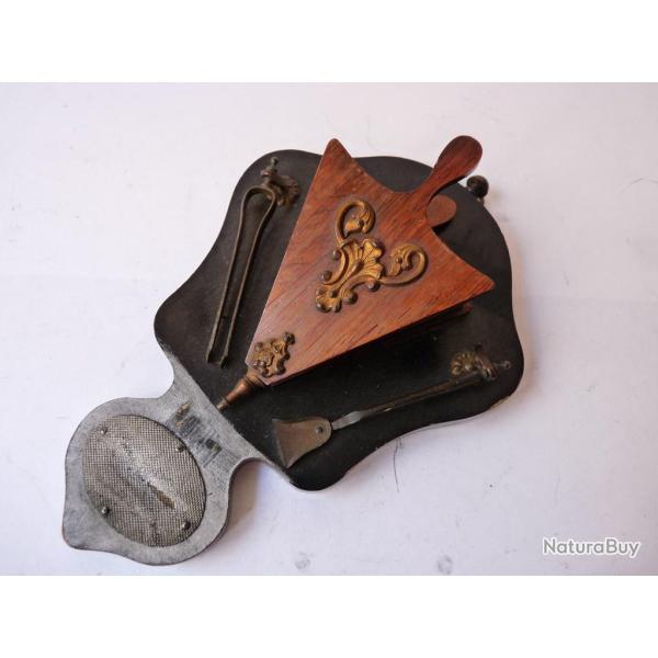 Pyrog�ne Bois Art Populaire  soufflet  Tabac Objets du fumeur