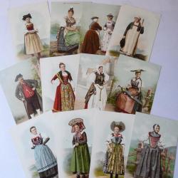 Cartes postales Costumes Suisse