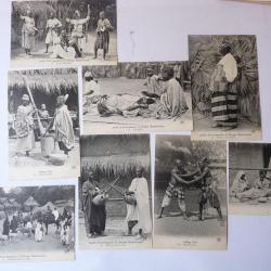 Lot ( 8 ) CPA Afrique cartes postales