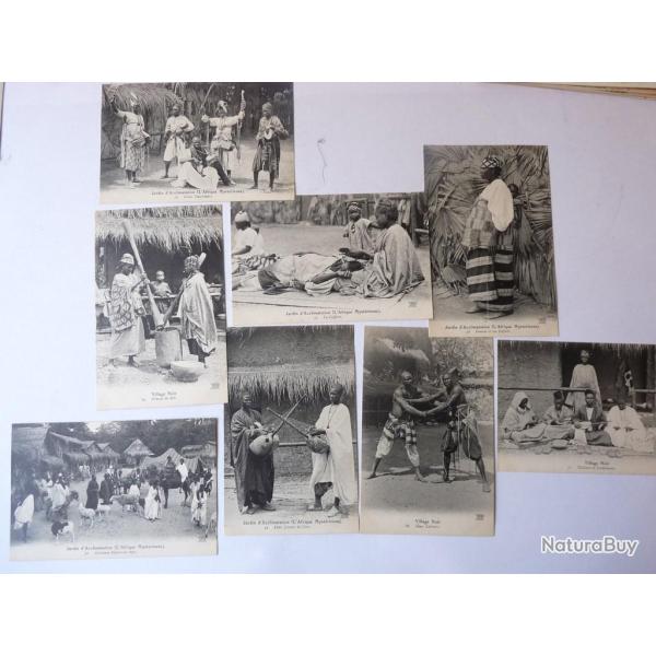 Lot ( 8 ) CPA Afrique cartes postales
