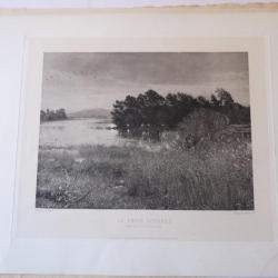 Gravure originale Le Froid Octobre Millais