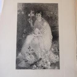 Gravure originale H. LEFORT H. Martin Mensonge