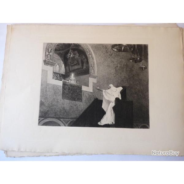 Gravure originale Reine