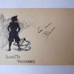 CPA Silhouettes Parisiennes