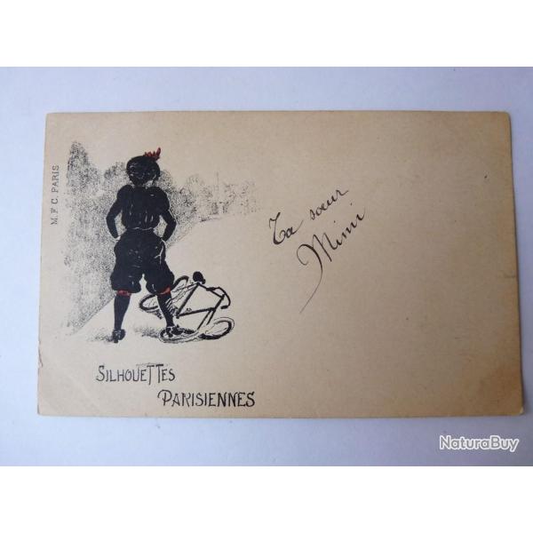 CPA Silhouettes Parisiennes