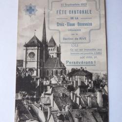 CPA Suisse Fête Cantonale de la Croix-Bleue Genevoise