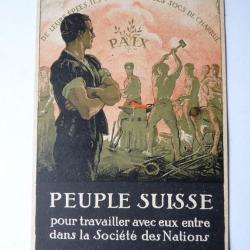 CPA Suisse Société des Nations politique