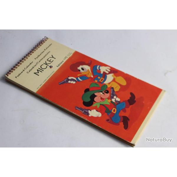 Calendrier Cartes postales Mickey Walt Disney 1971