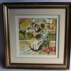 Peinture à l'huile signée