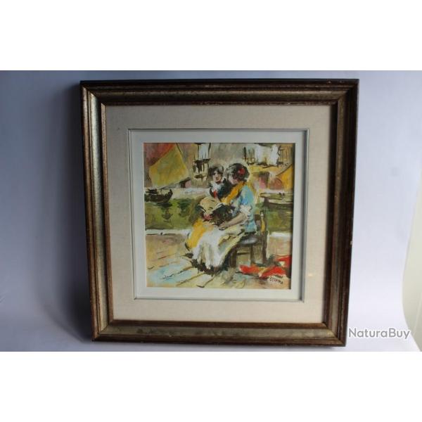 Peinture � l'huile sign�e