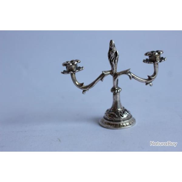 Chandelier miniature argent poup�e