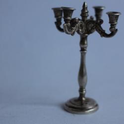 Candélabre miniature argent poupée