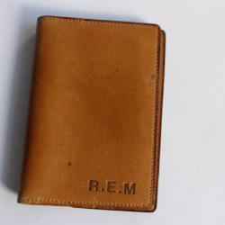HERMES couverture d'agenda cuir brun R.E.M