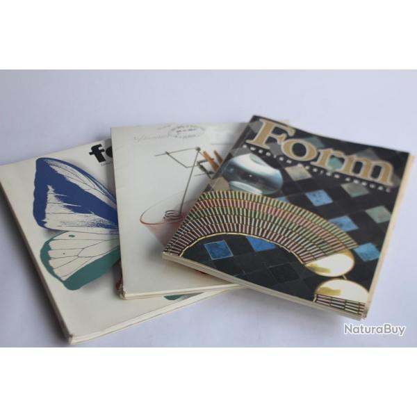 Lot revues Form Design Sudois magazines 1986/87