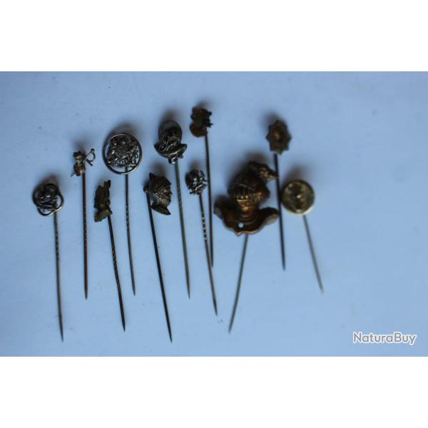 �pingles � cravate (11) anciennes