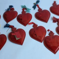 Dix coeurs de voeux fin XIXe siècle - Allemagne