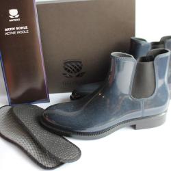 NAVYBOOT Bottines de pluie Chelsea bleu marine femme