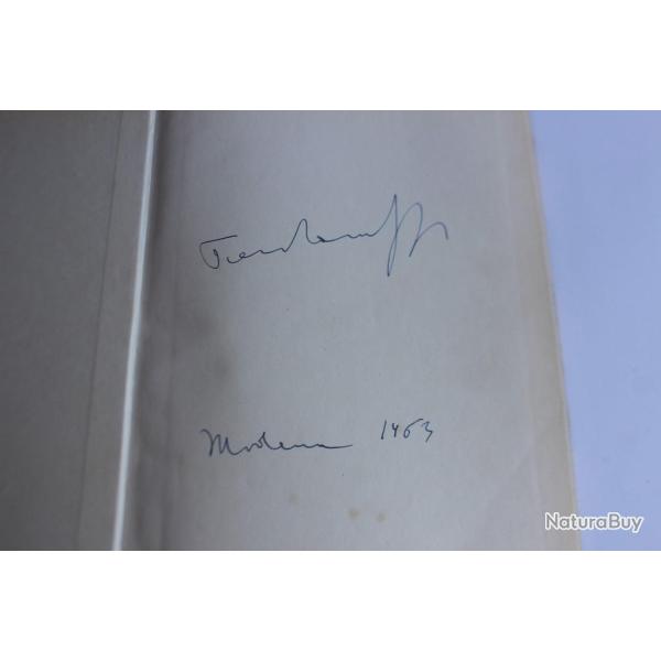 Autographe Piero Taruffi pilote de course automobile