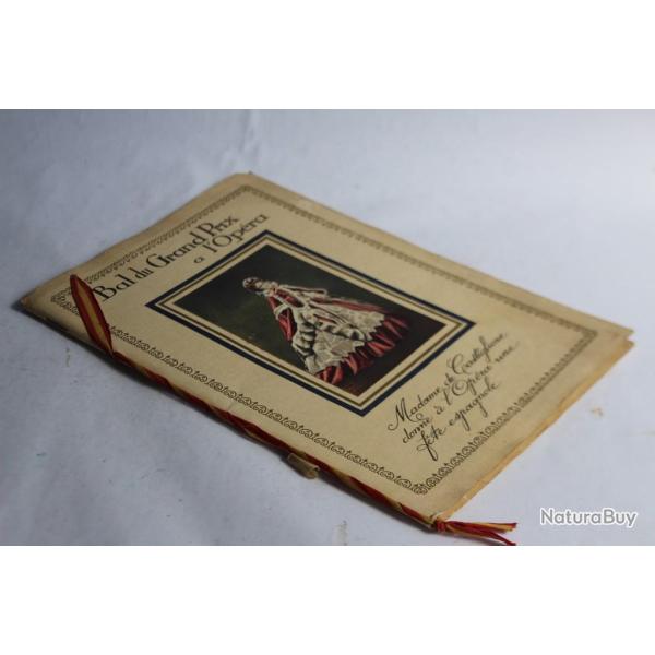 Programme Bal grand prix op�ra Castiglione F�te espagnole juin 1924