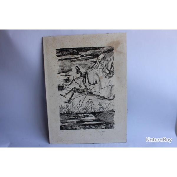 Gravure Maurice CROZET Don Quichotte de la Manche 1931