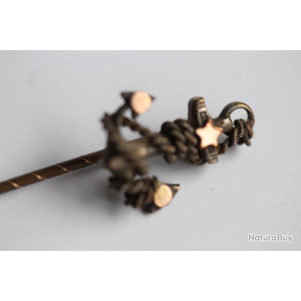 �pingle � cravate ancre marin