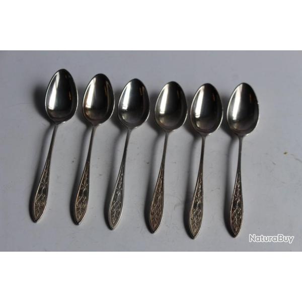 Six petites cuill�res � moka Art d�co Art Krupp Berndorf Art de la table