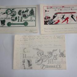 Dessin Projet couverture Magasine SNCF Les nouvelles Mensuelles 1968