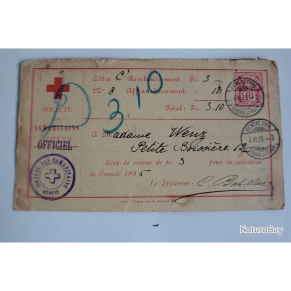CPA Suisse soci�t� des Samaritains Gen�ve 1895