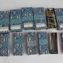 MARKLIN HO 5 x 5112 + 5 x 5113 &Eacute;l&eacute;ment d&eacute;teleur + M&acirc;t &eacute;clair&eacute;